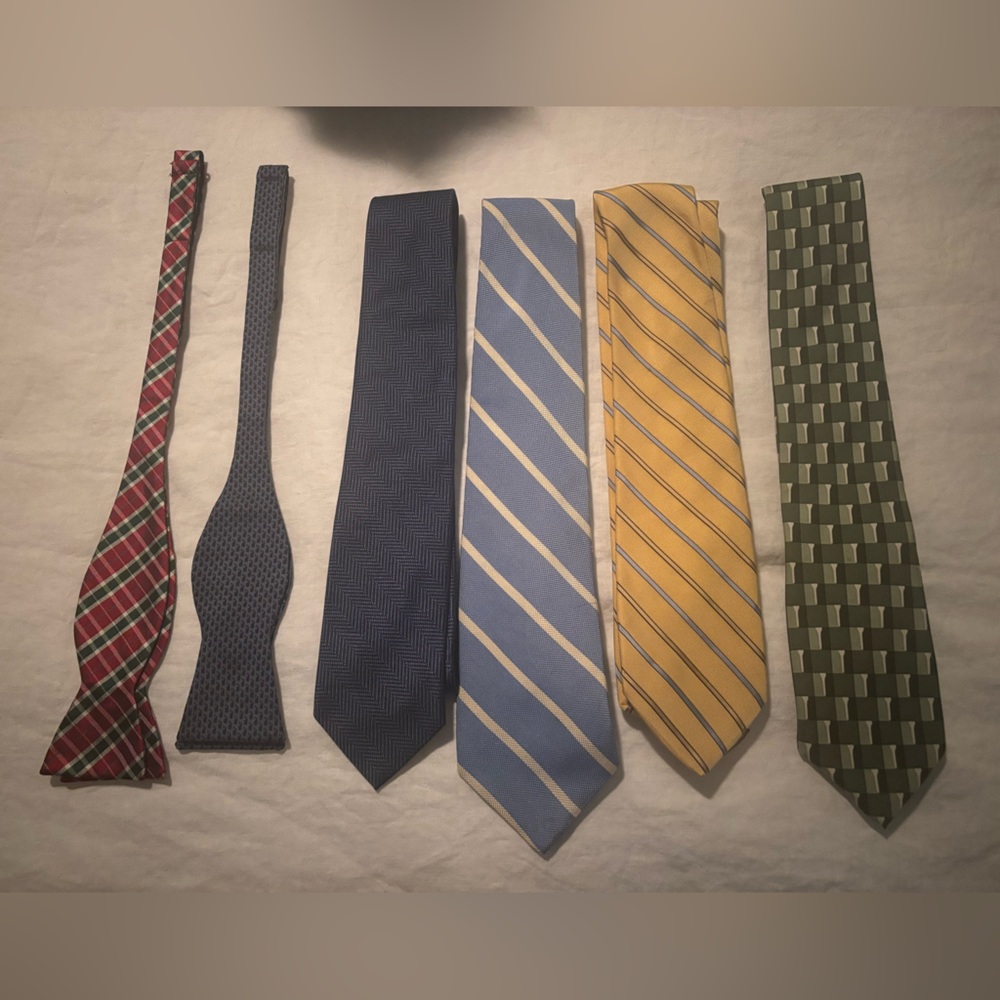 Red and Blue Silk Ties Collection